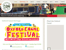 Tablet Screenshot of oxfordcanalheritage.org